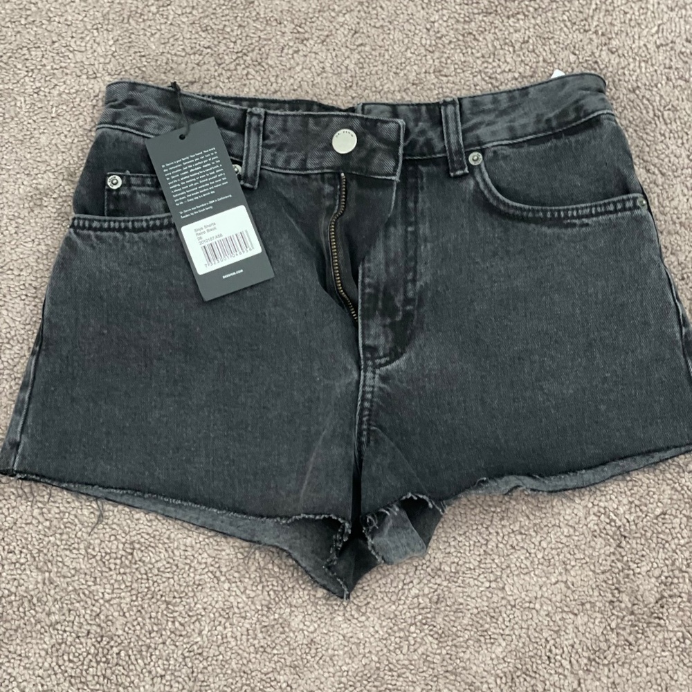 Dr. Denim Black Washed Jean Shorts